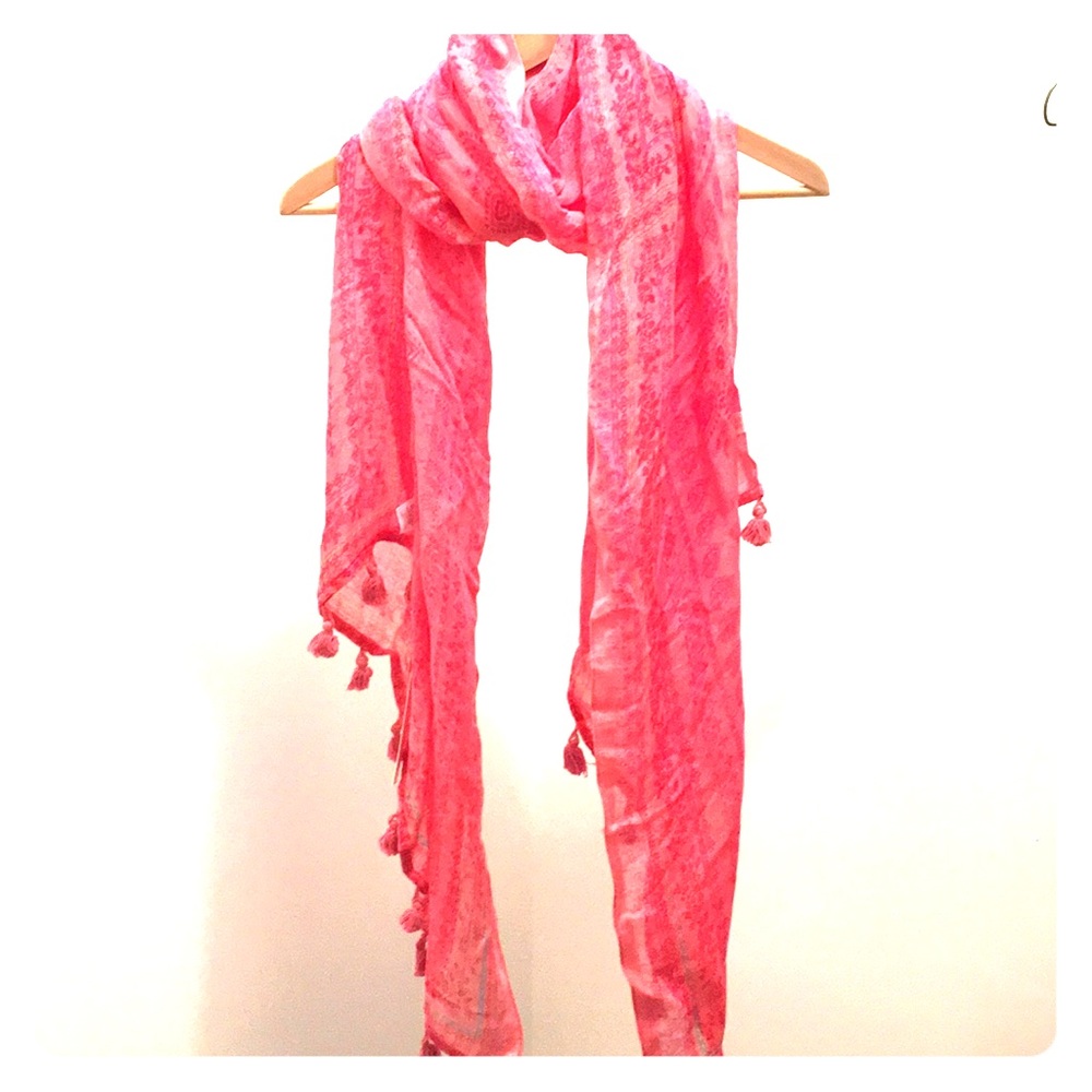 Pink Caslon Scarf